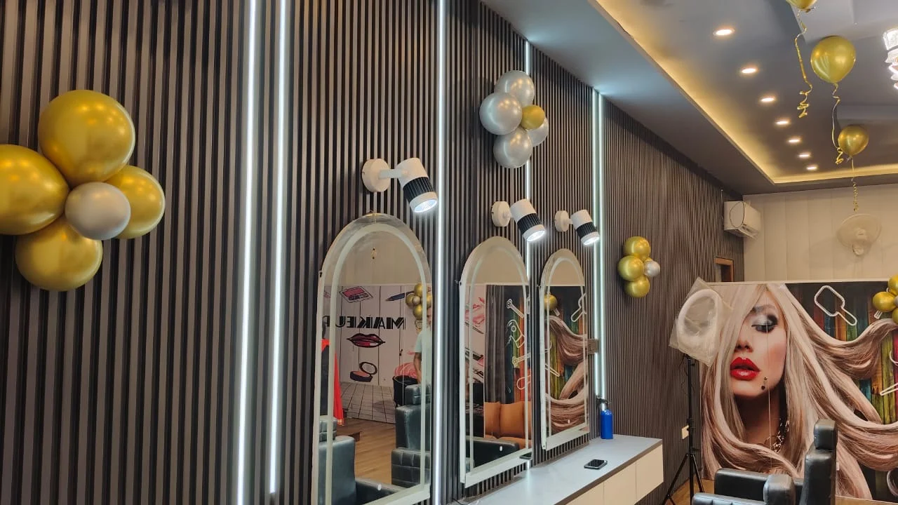 Makeup studio interior